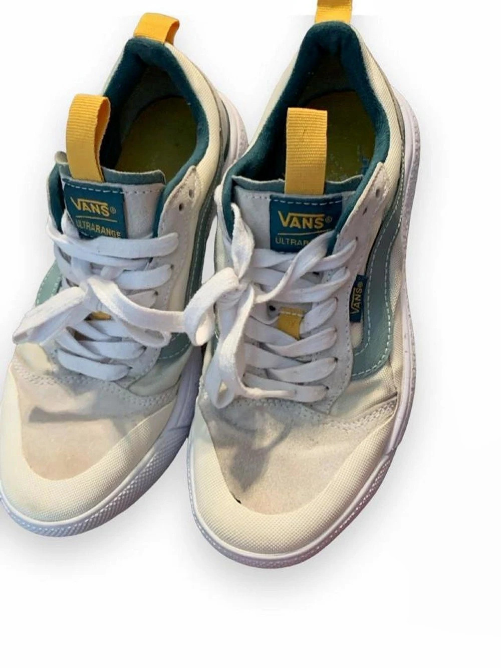 Vans Ultrarange EXO SE Men 5 Women 6.5 Green White Ripstop Suede Sneakers Shoes